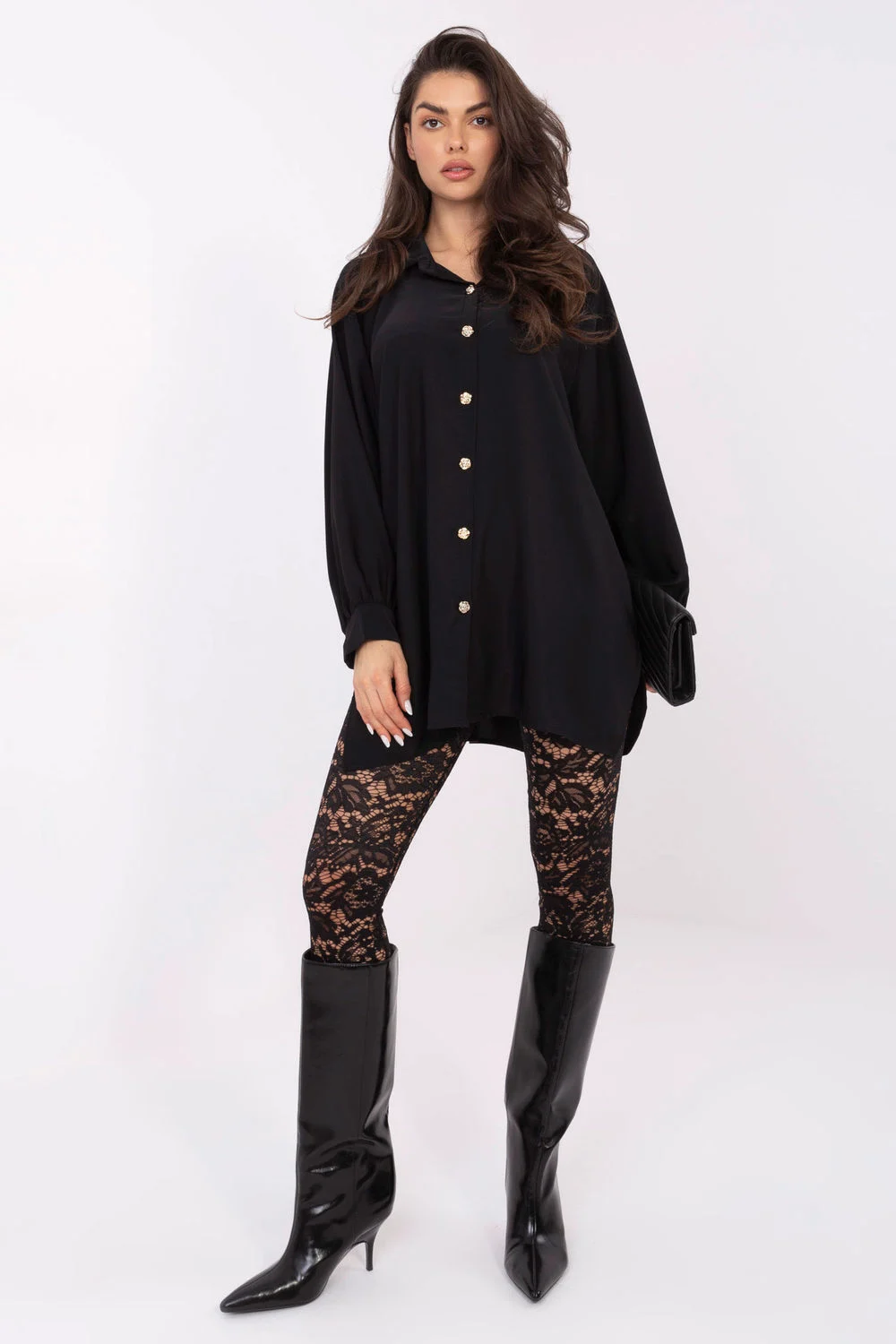 Chemise manche longue noire – Image 4