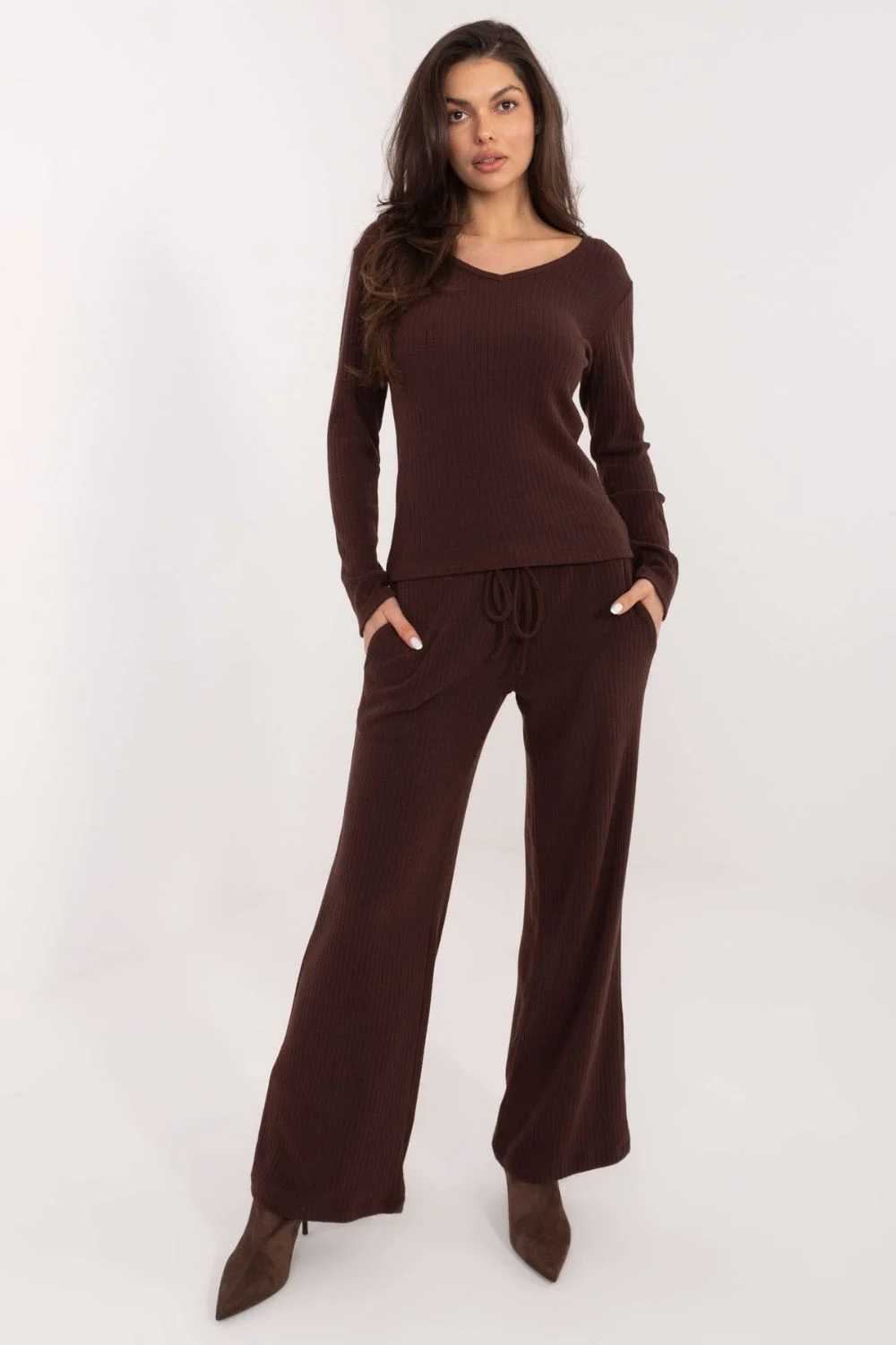 Pantalon femme brun – Image 4