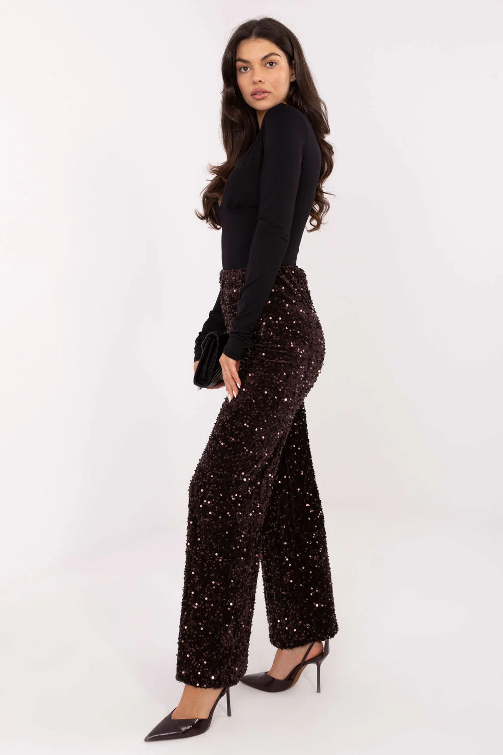 Pantalon femme brun – Image 2