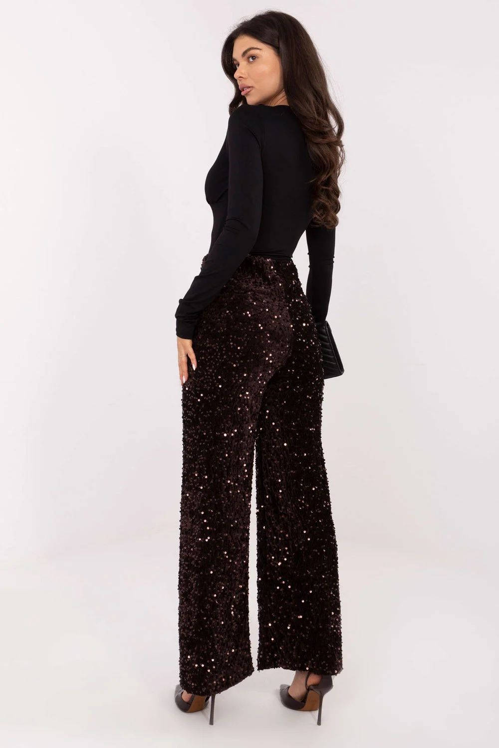 Pantalon femme brun – Image 3