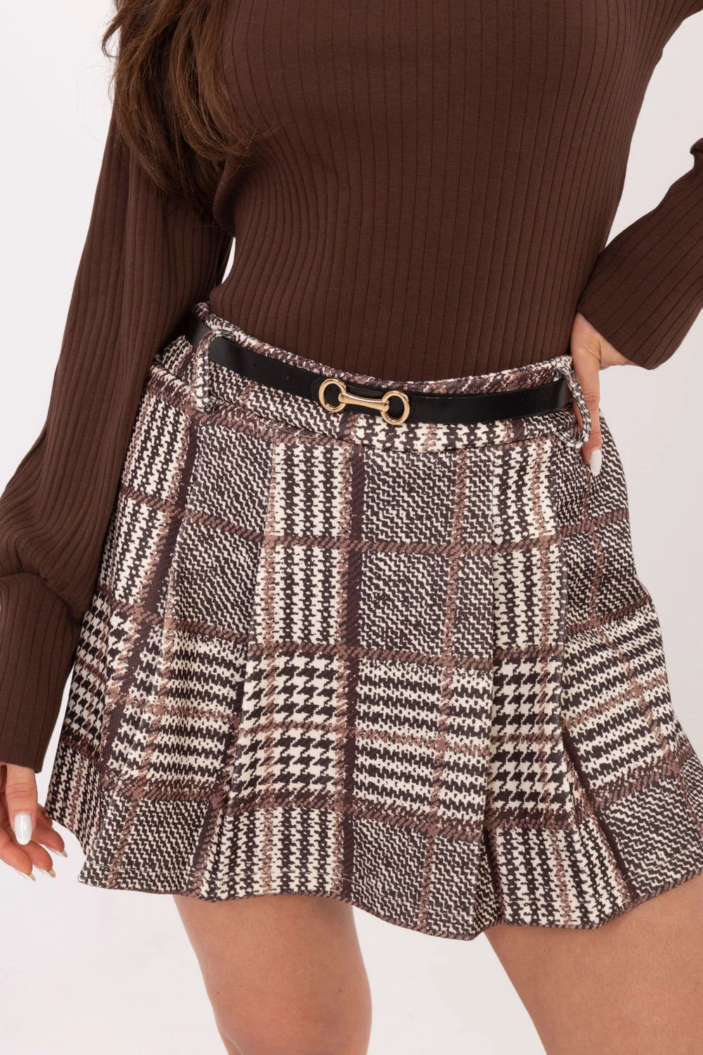 Short-jupe brun – Image 3