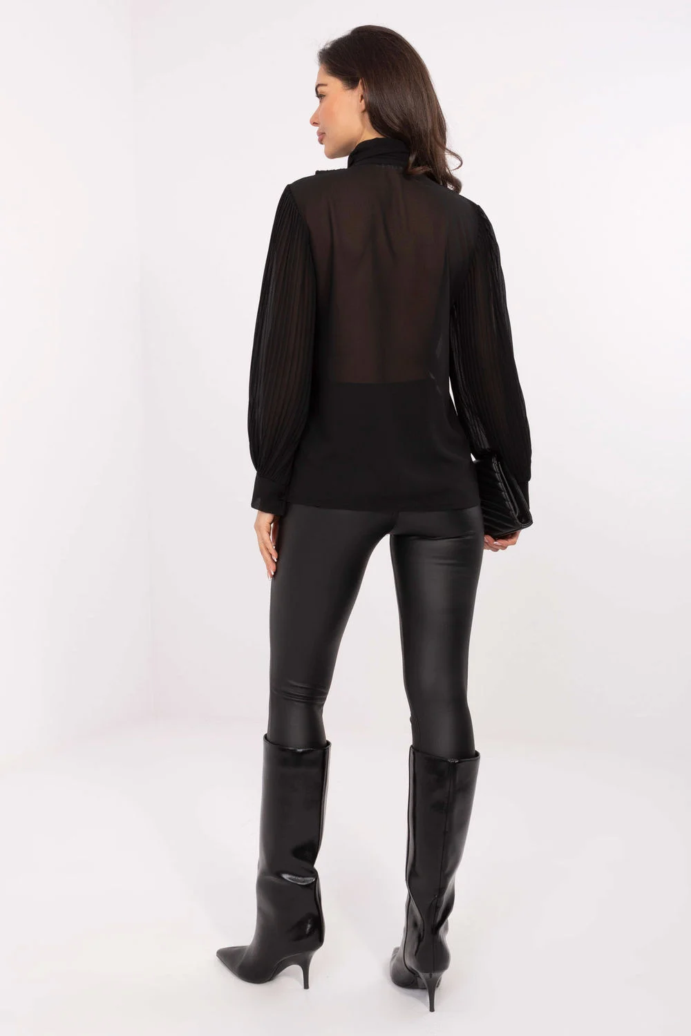 Chemise manche longue noire – Image 3