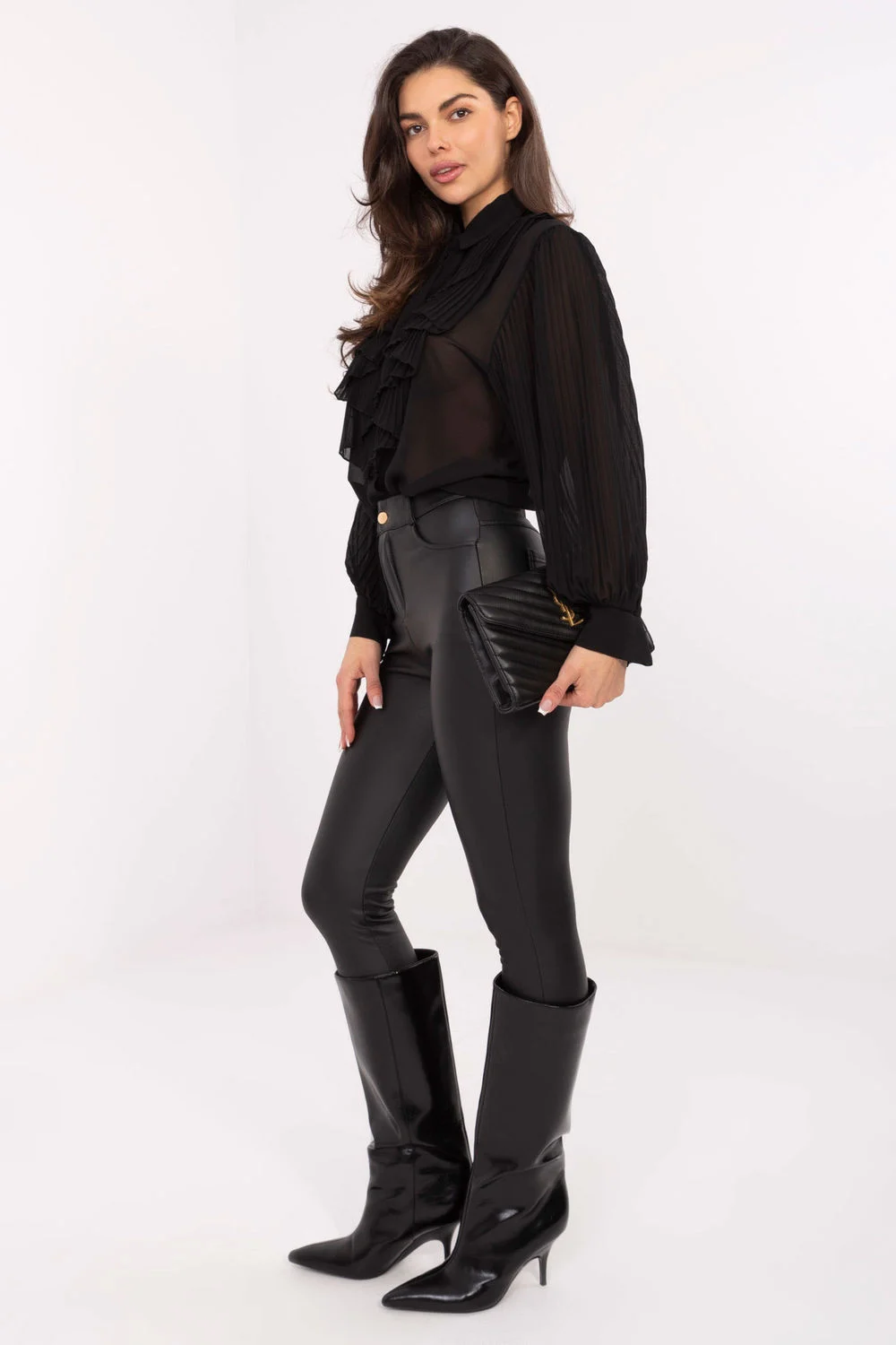 Chemise manche longue noire – Image 4