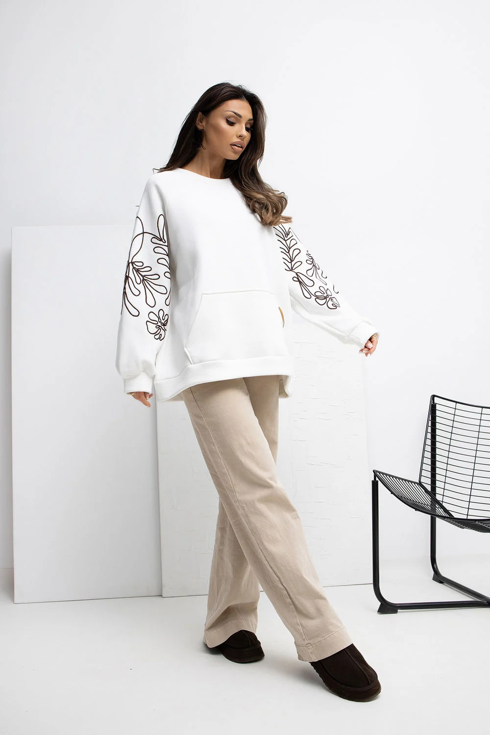 Sweatshirt beige – Image 2