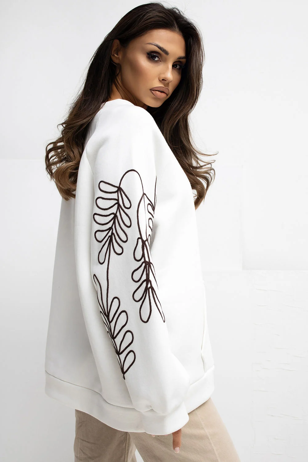 Sweatshirt beige – Image 4