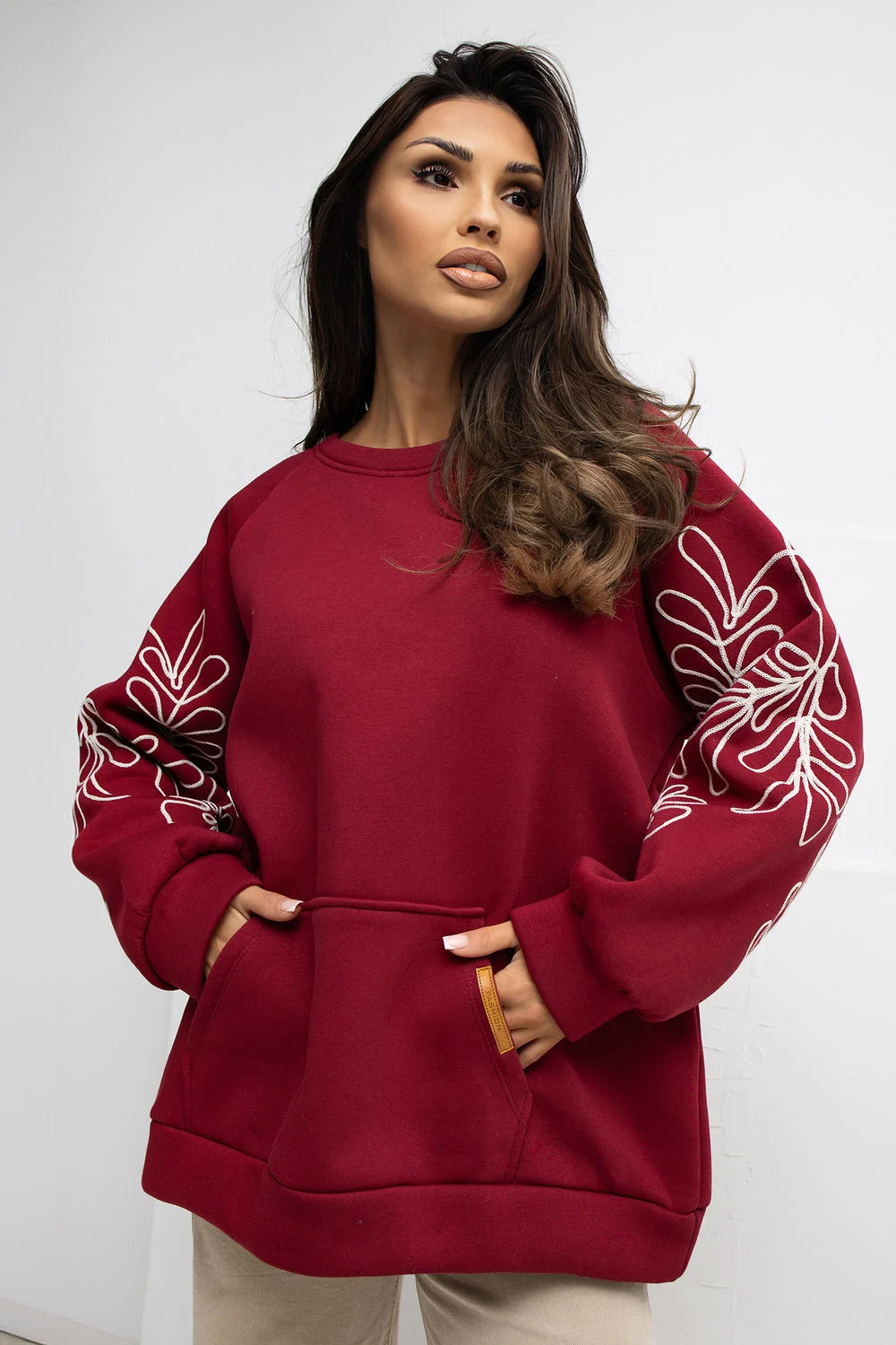 Sweatshirt rouge – Image 4
