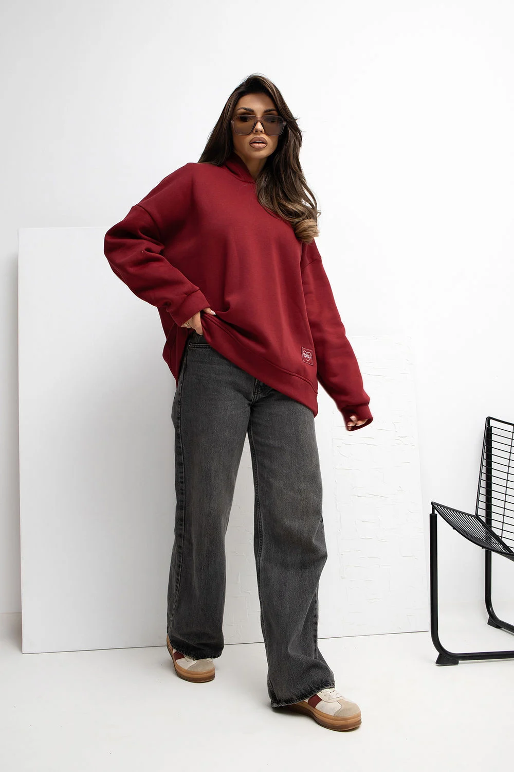 Sweatshirt rouge – Image 2