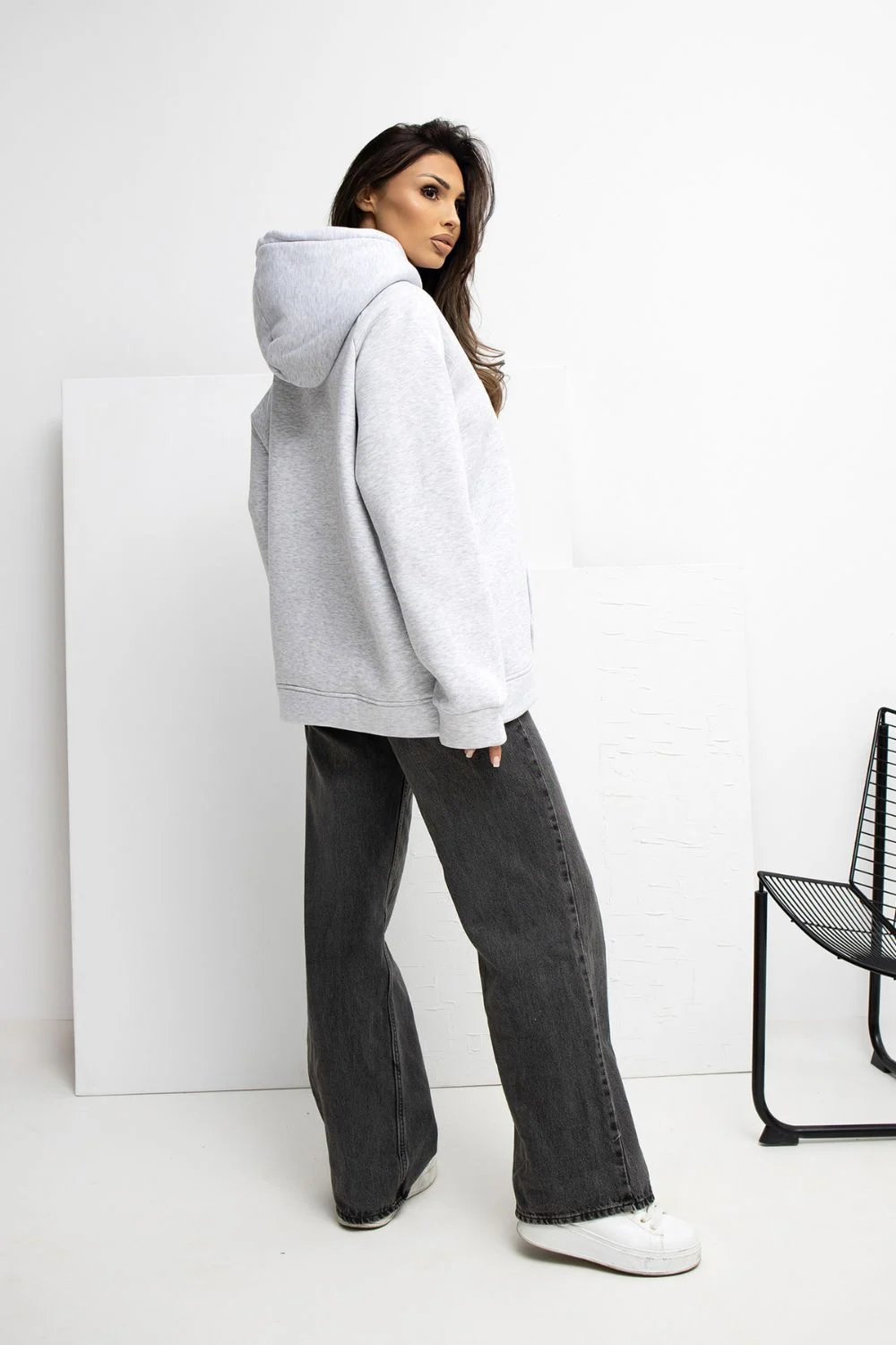 Sweatshirt gris – Image 3