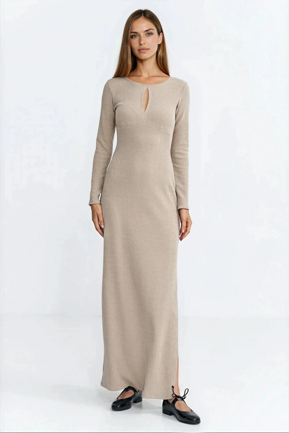 Robe de jour beige – Image 2