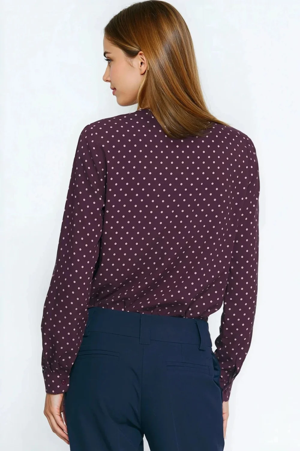 Chemise manche longue rouge – Image 3