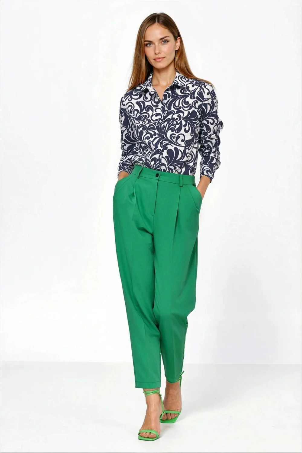 Pantalon femme vert – Image 2