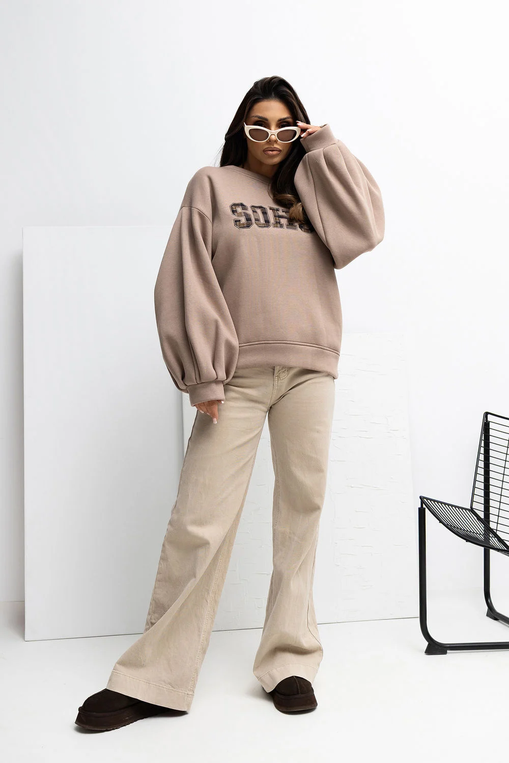 Sweatshirt beige – Image 2