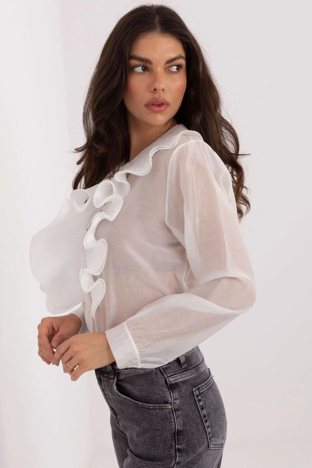 Chemise manche longue blanche – Image 2