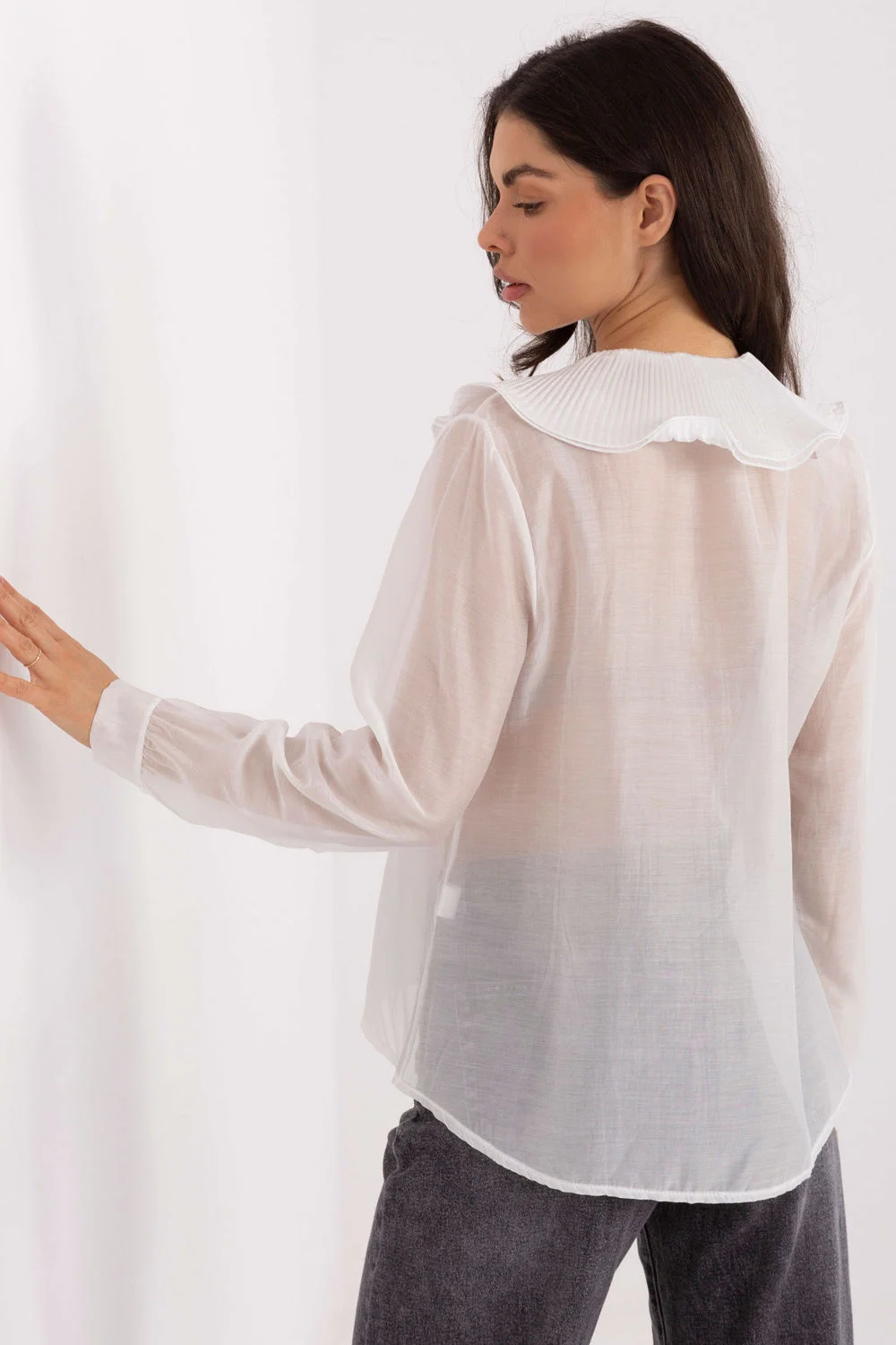 Chemise manche longue blanche – Image 3