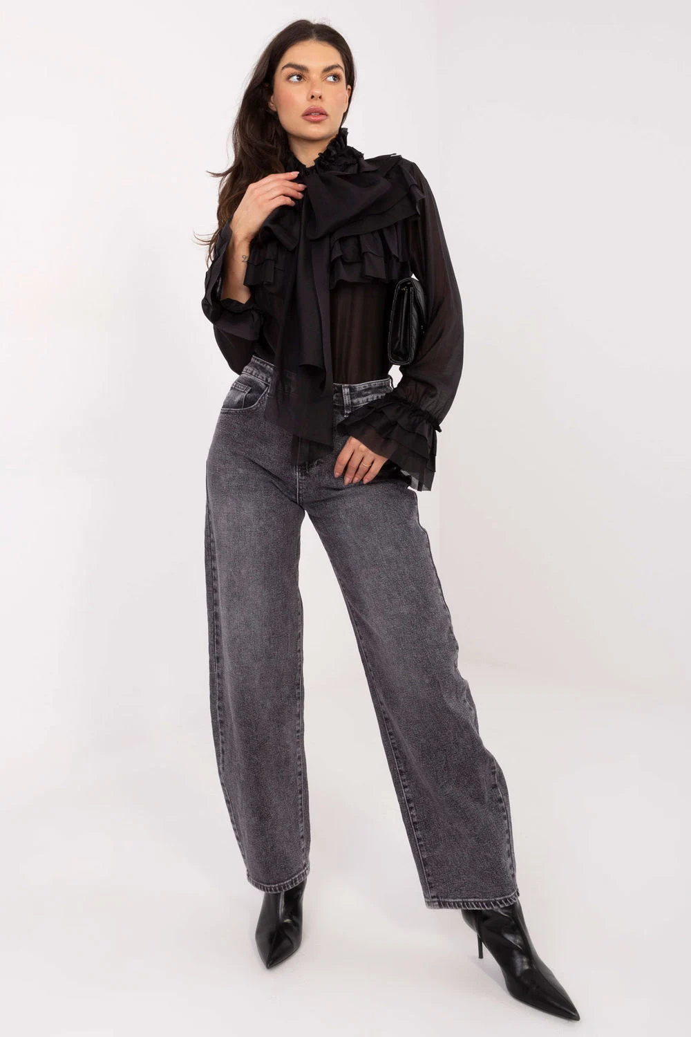 Chemise manche longue noire