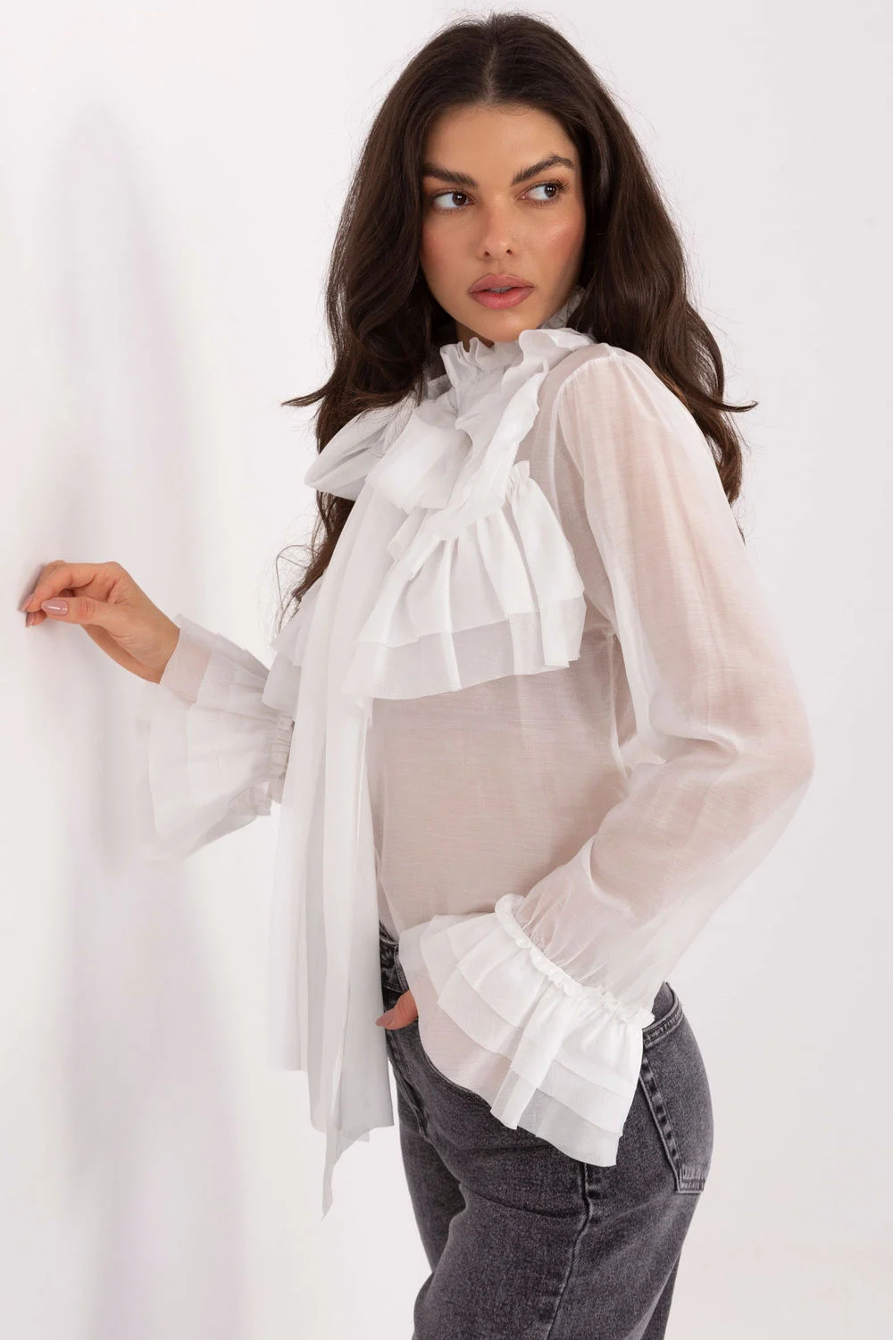 Chemise manche longue blanche – Image 2