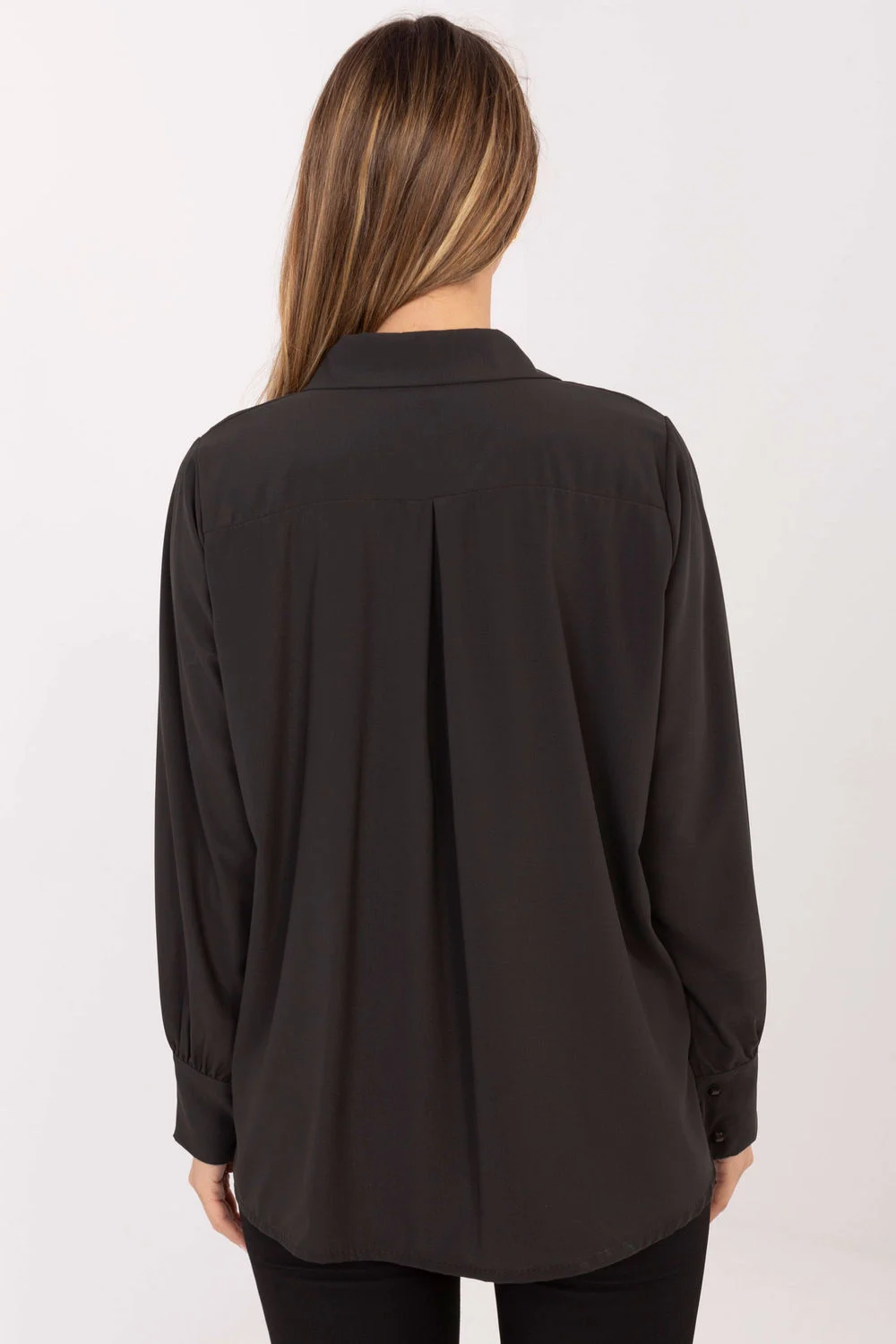 Chemise manche longue brune – Image 3