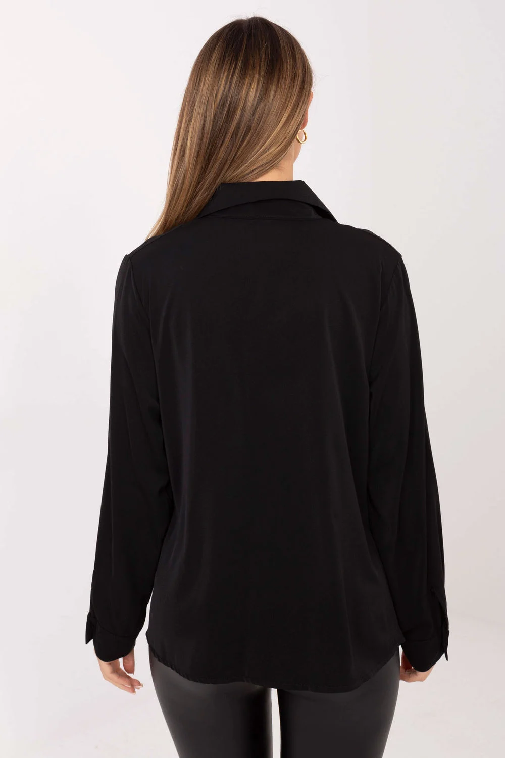 Chemise manche longue noire – Image 3