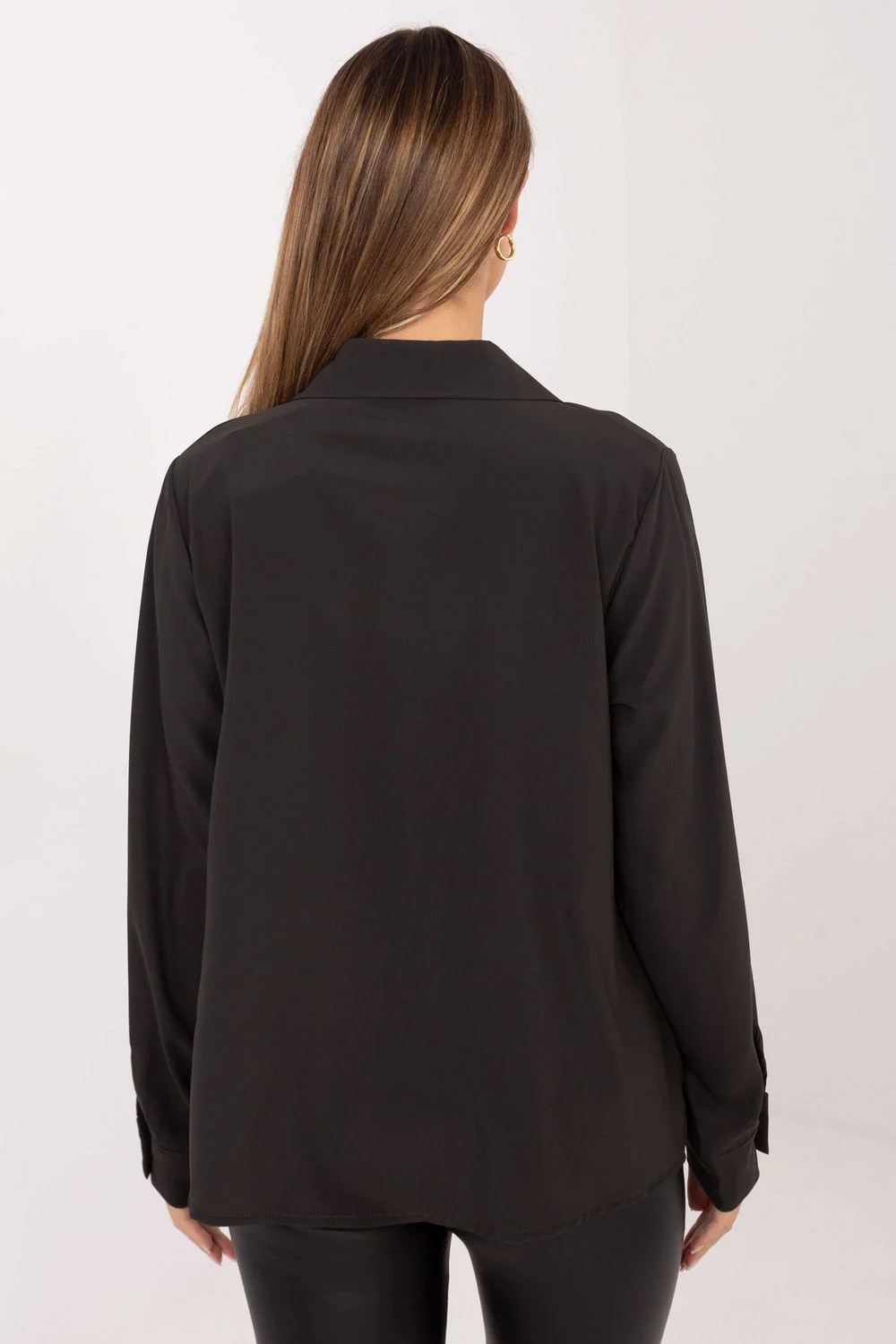 Chemise manche longue brune – Image 3
