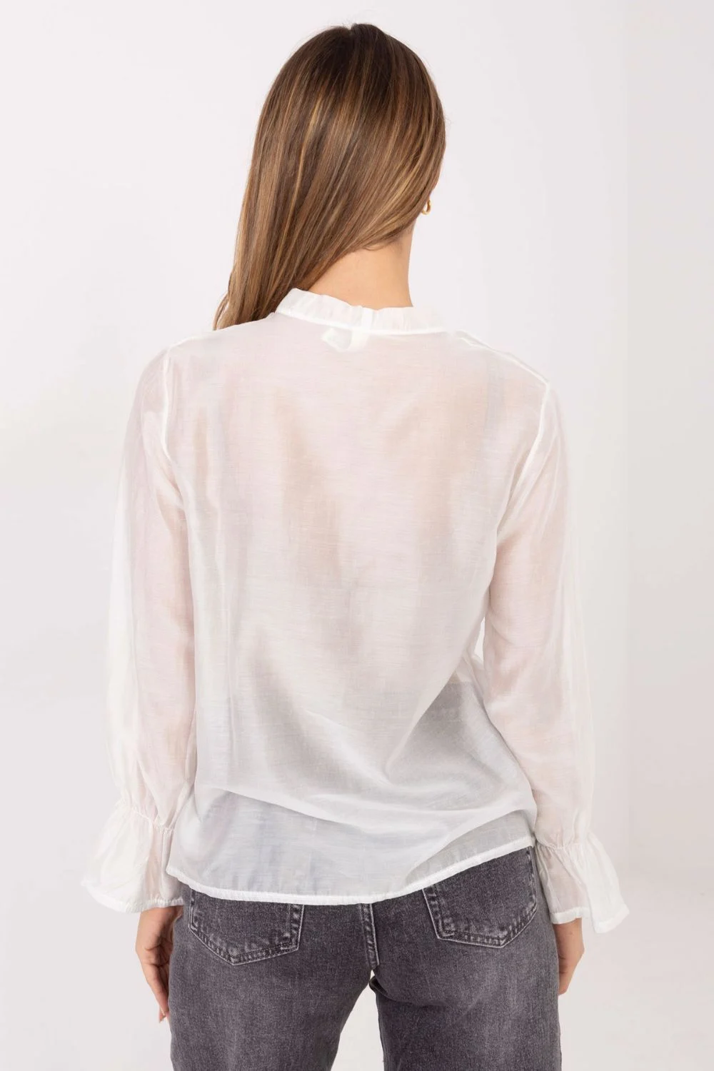 Chemise manche longue blanche – Image 4