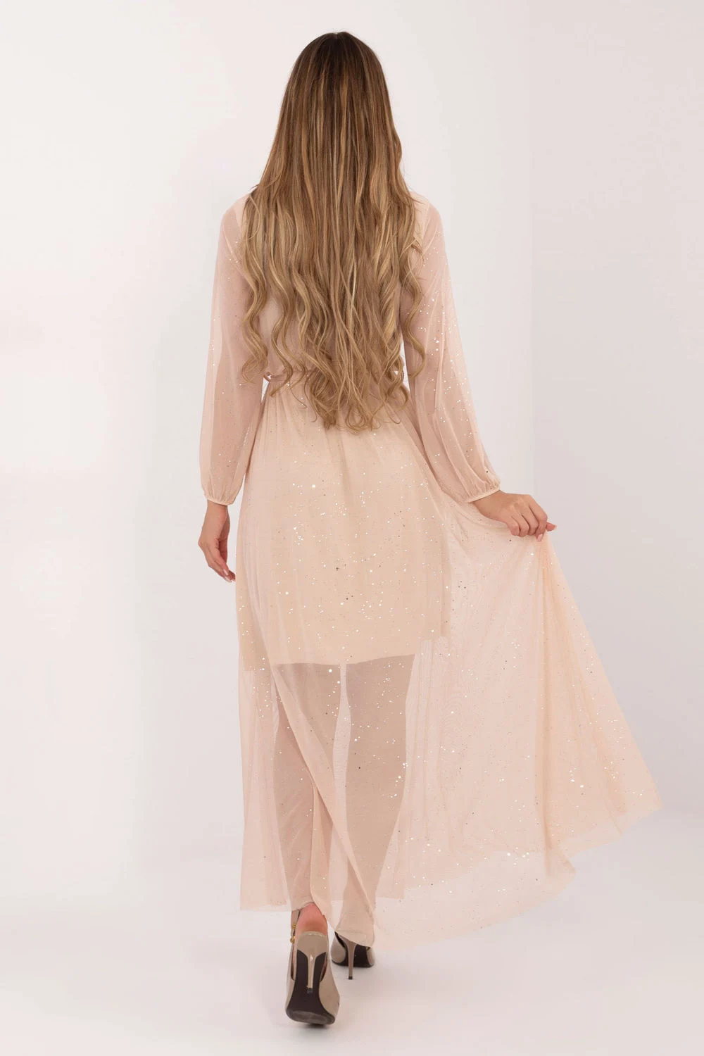 Robe longue beige – Image 2