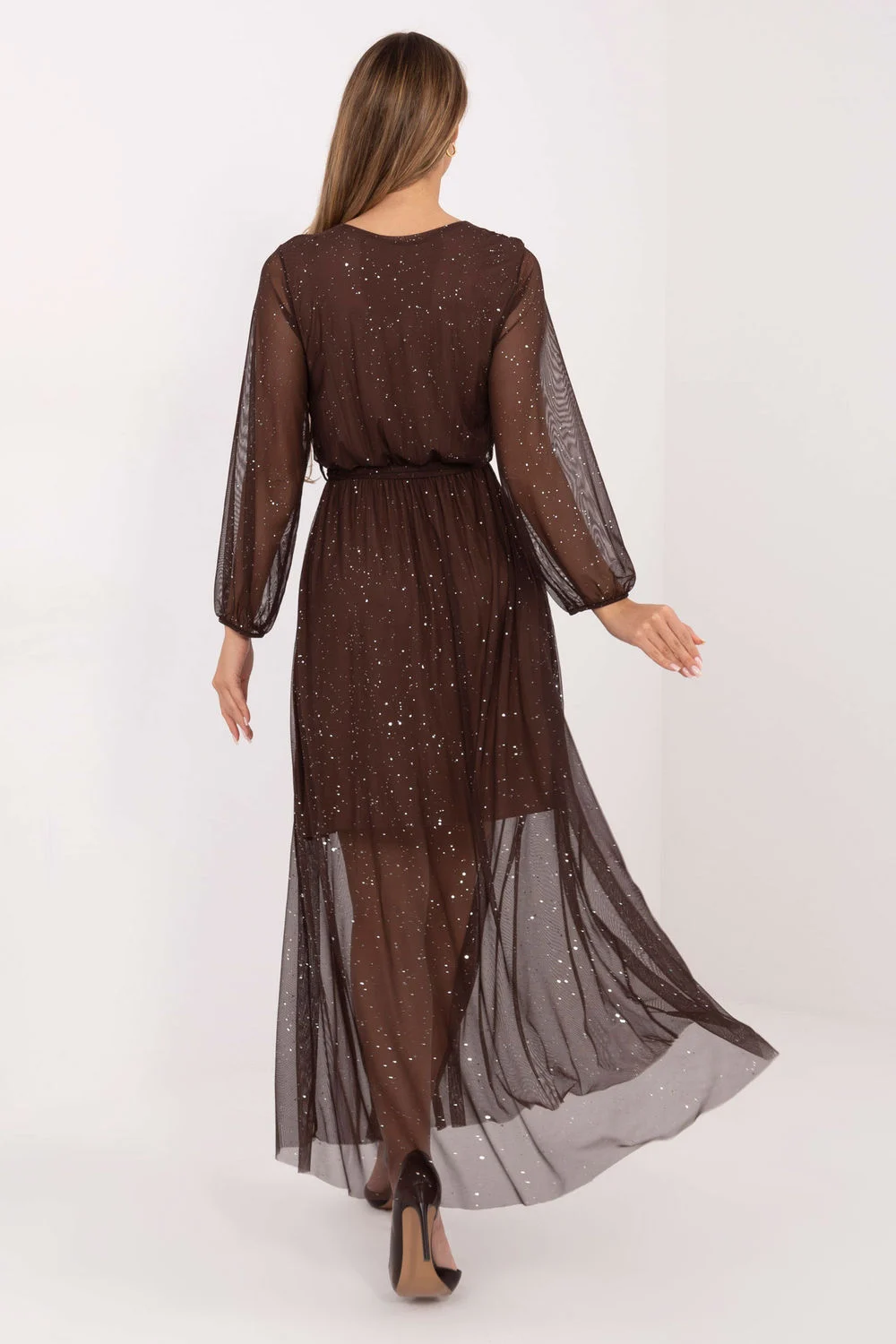 Robe longue brune – Image 3