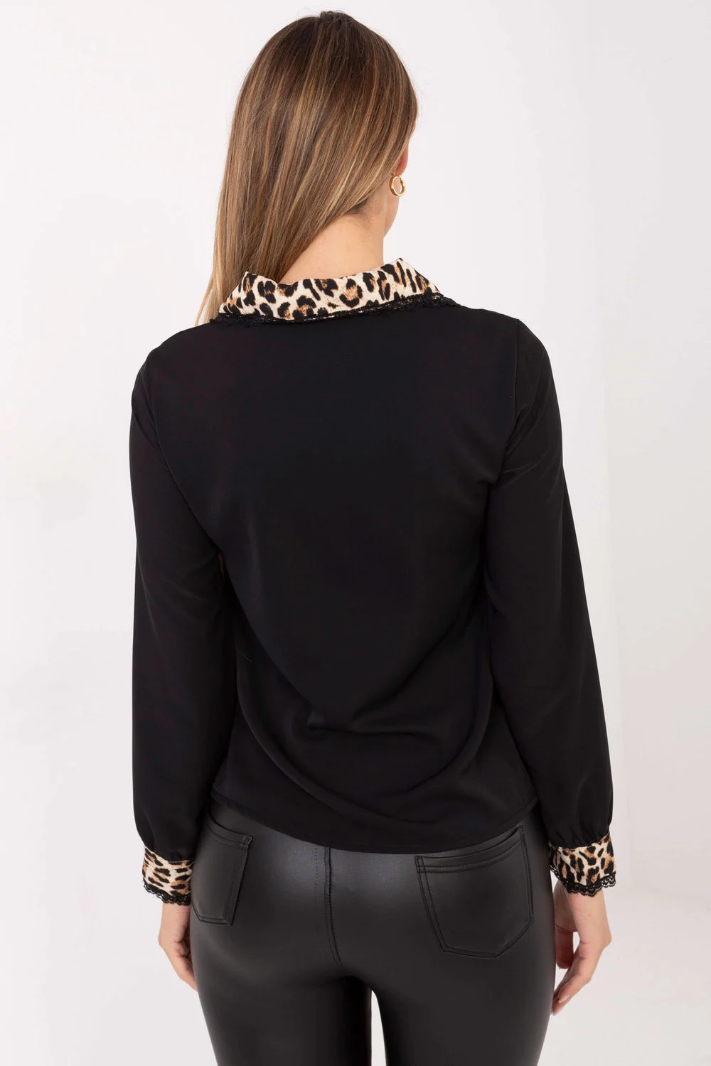 Chemise manche longue noire – Image 3