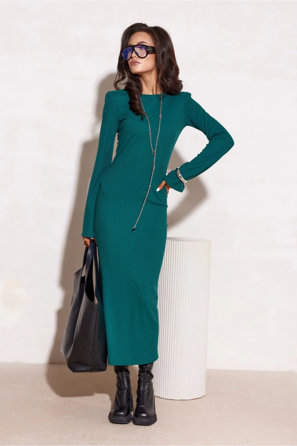Robe de jour verte