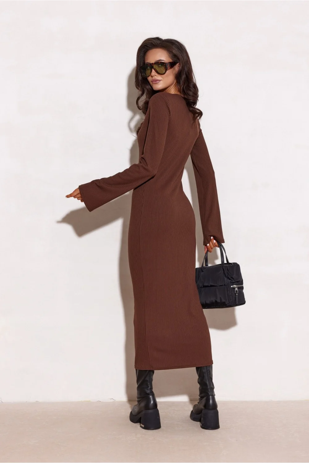 Robe de jour brune – Image 3