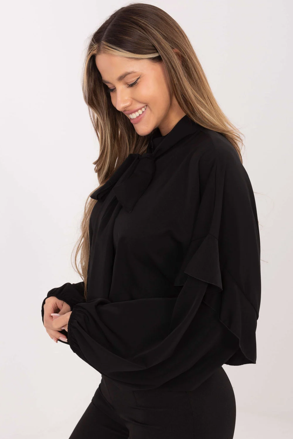 Chemise manche longue noire – Image 2