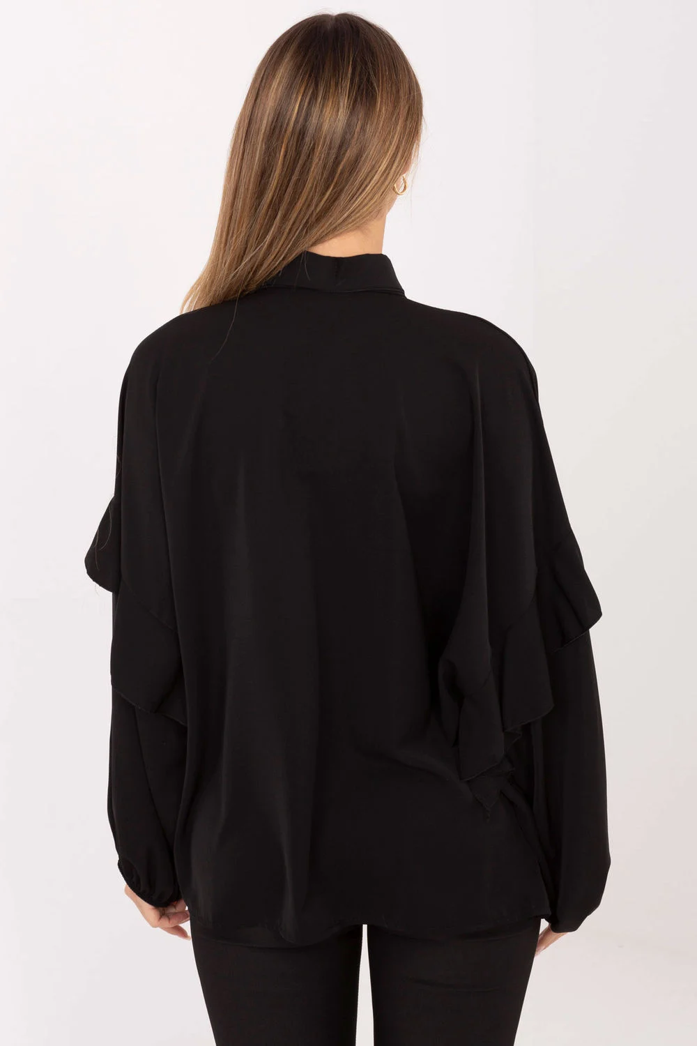 Chemise manche longue noire – Image 3