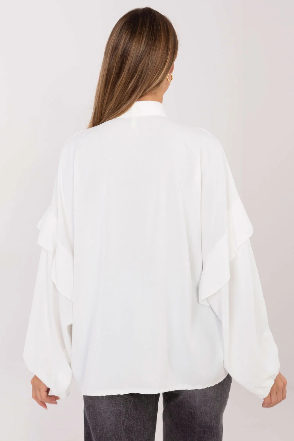 Chemise manche longue beige – Image 3