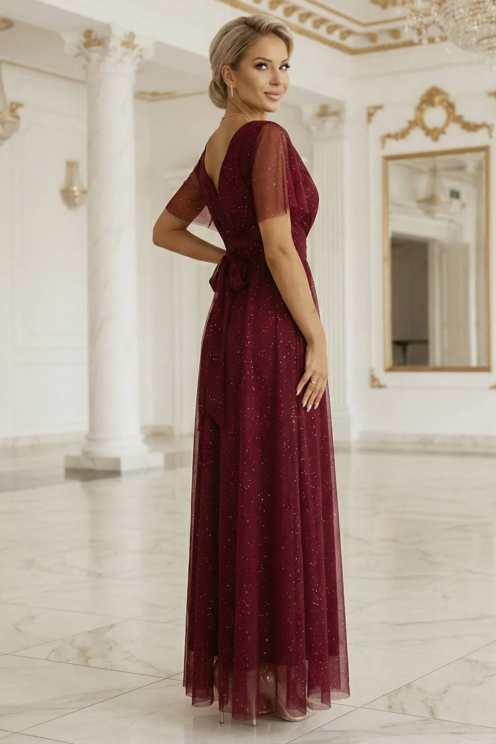 Robe longue rouge – Image 2