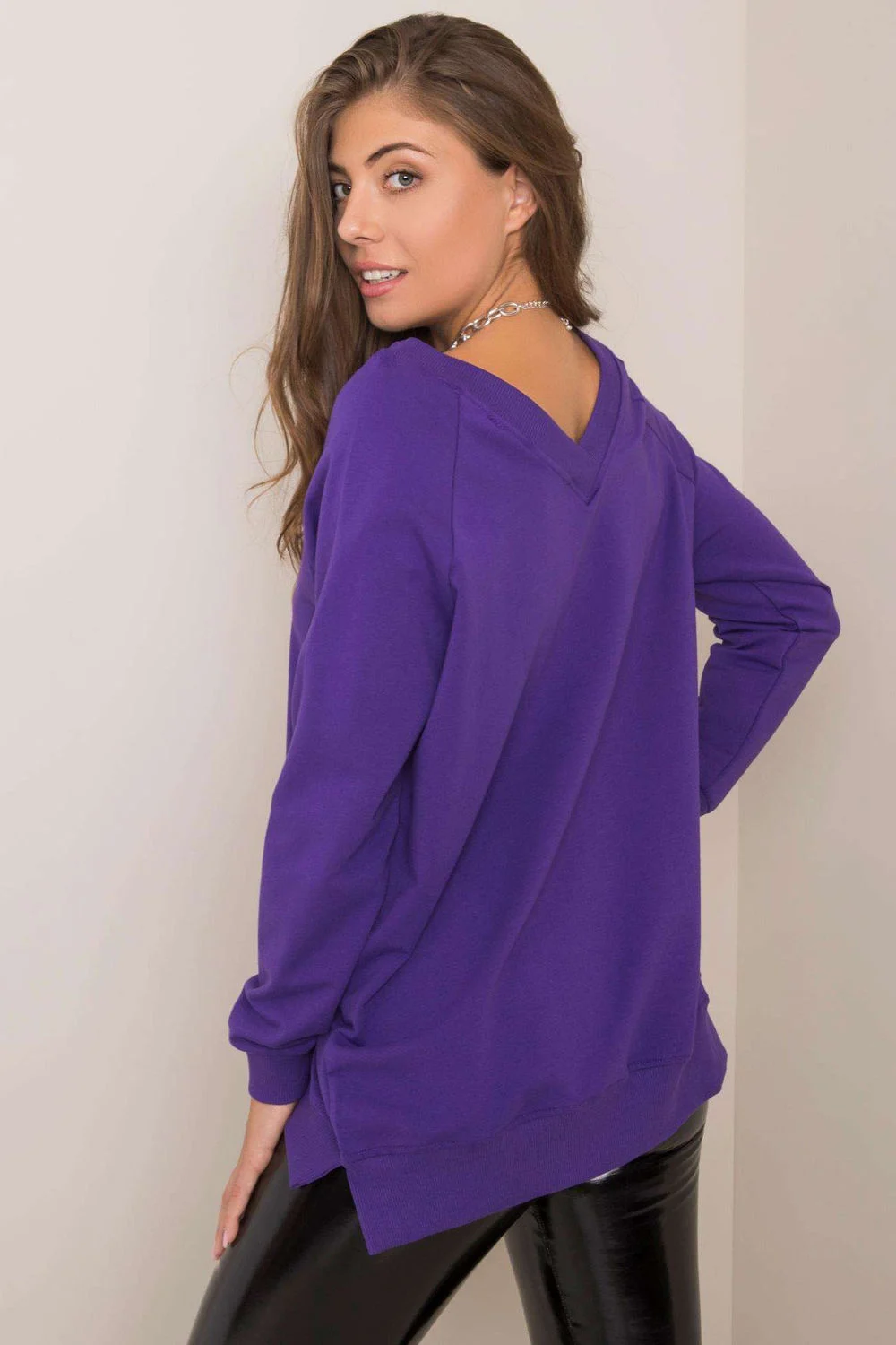 Sweatshirt violet – Image 2