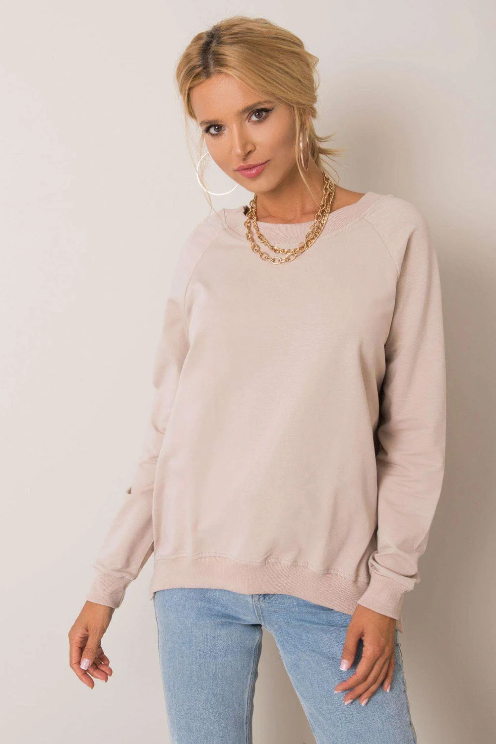 Sweatshirt beige