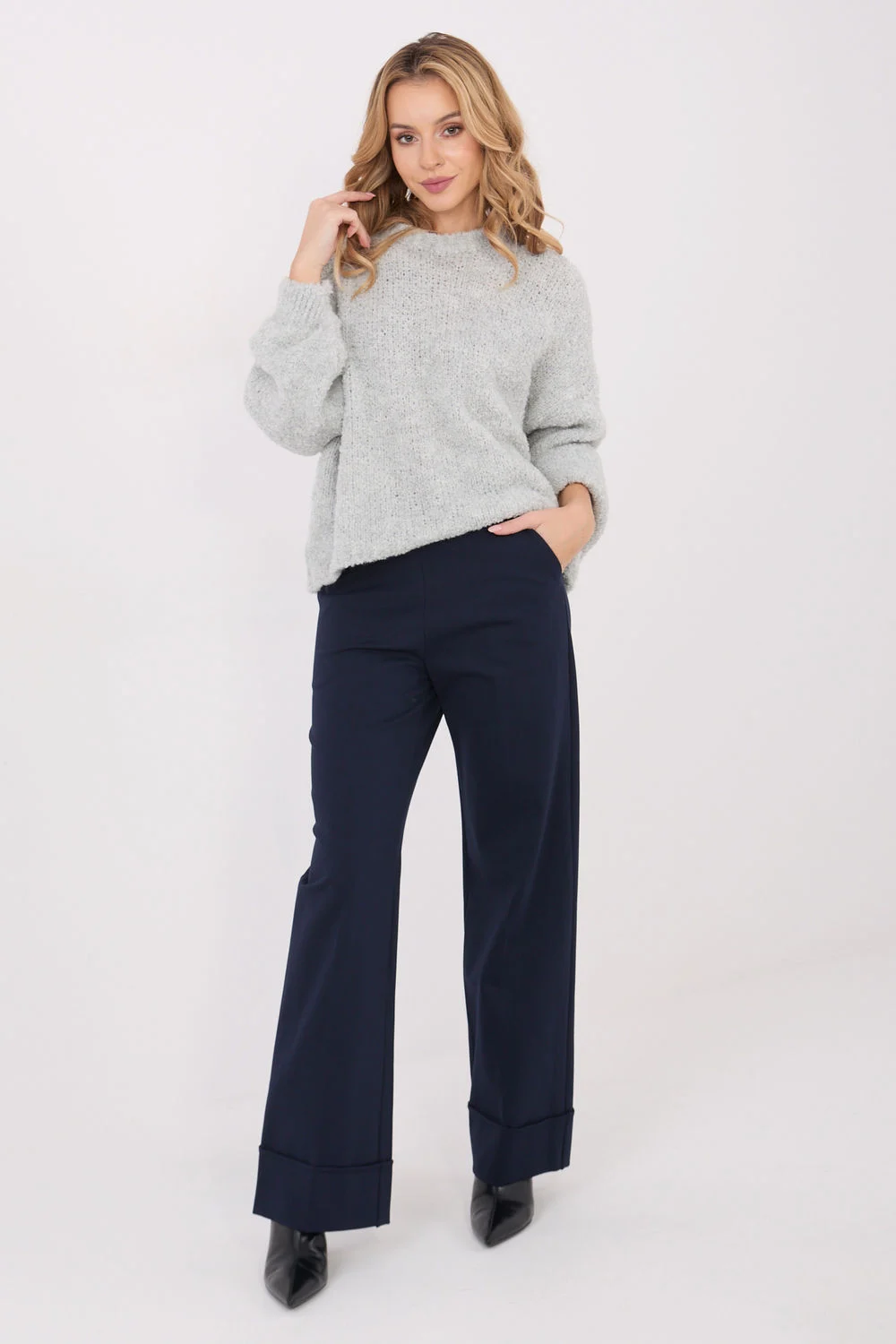 Pantalon femme bleu marine – Image 2