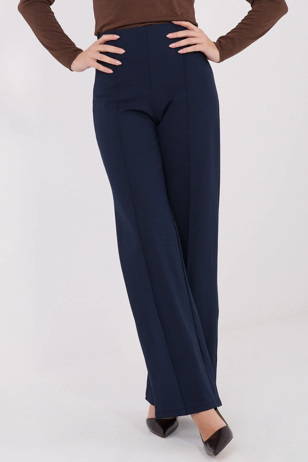 Pantalon femme bleu marine