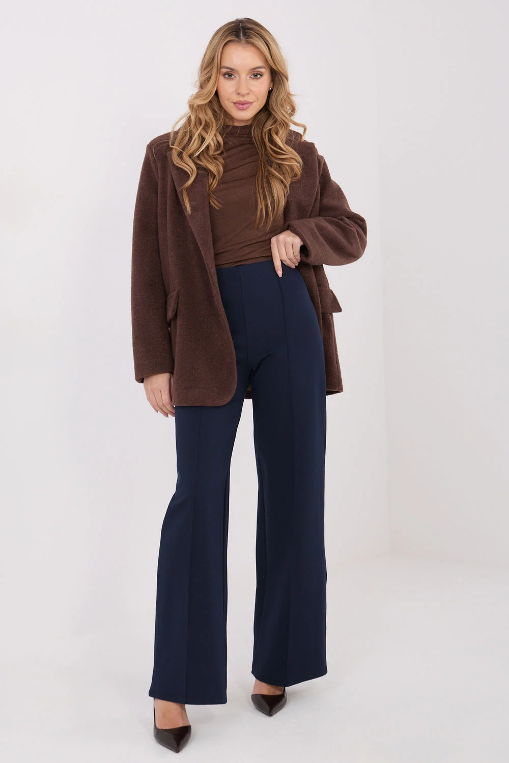 Pantalon femme bleu marine – Image 2