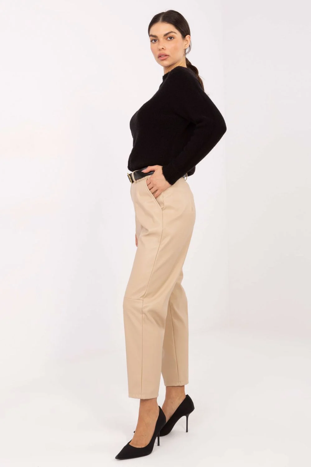 Pantalon femme brun – Image 3