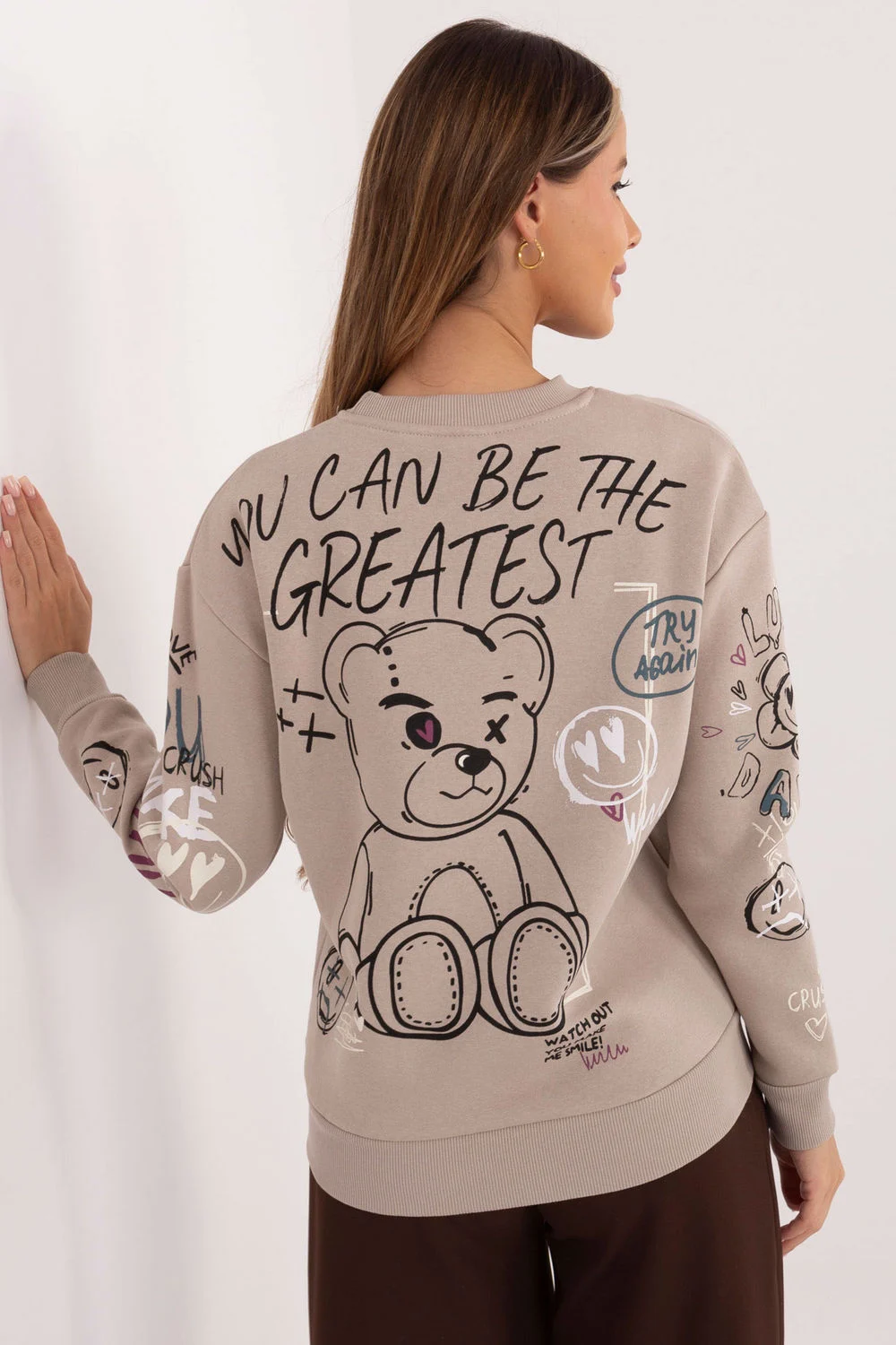 Sweatshirt beige – Image 3
