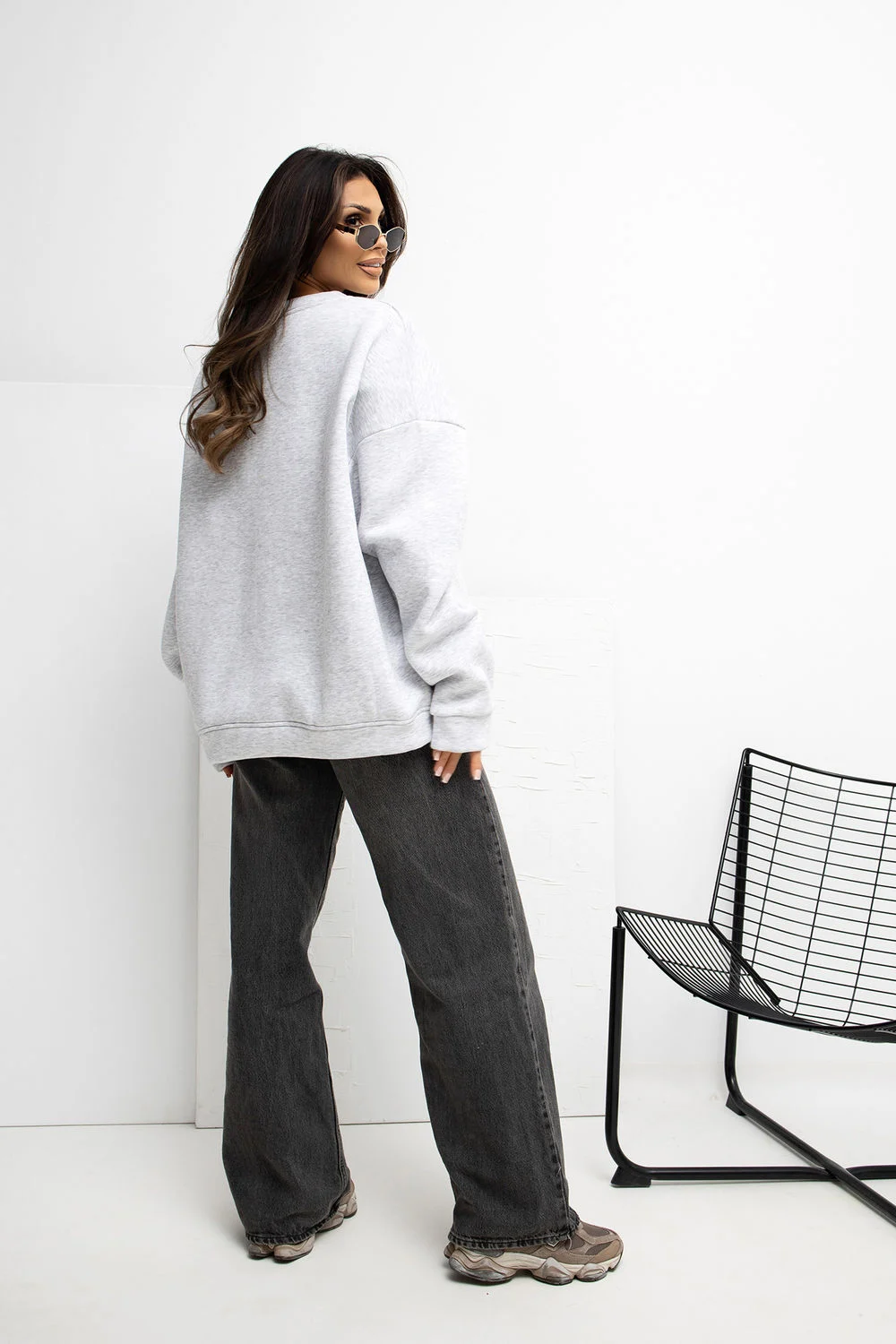 Sweatshirt gris – Image 3