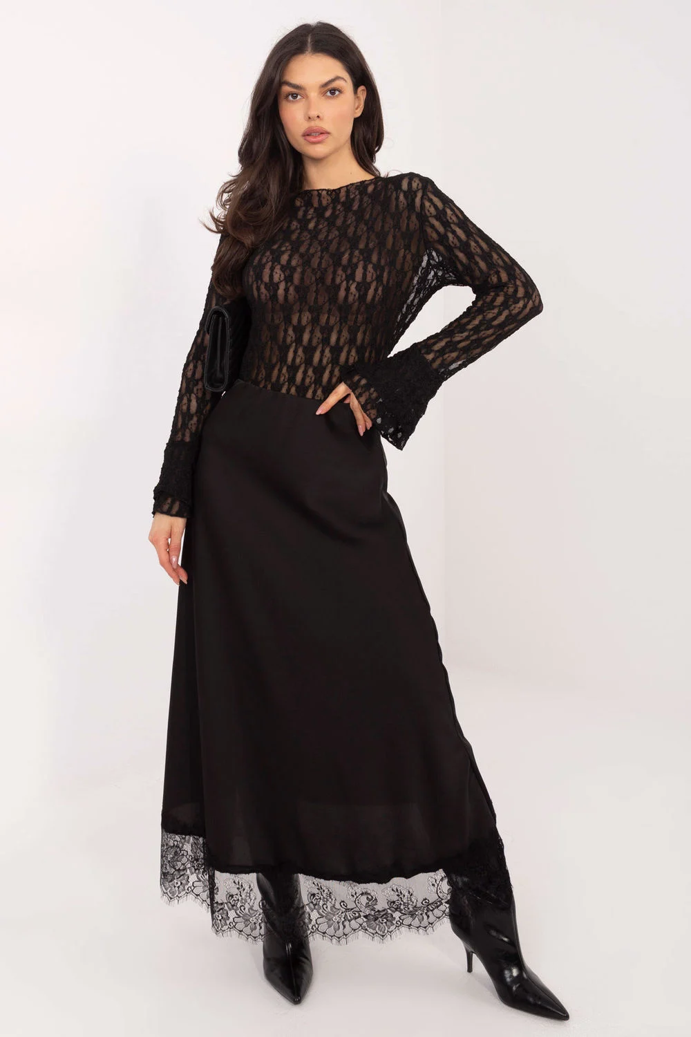 Blouse en dentelle noir – Image 2