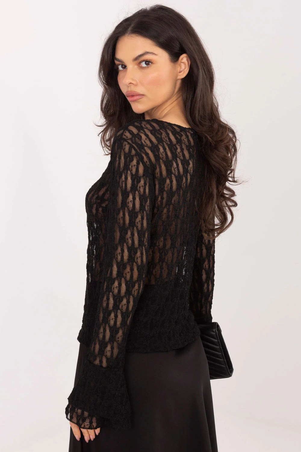 Blouse en dentelle noir – Image 3