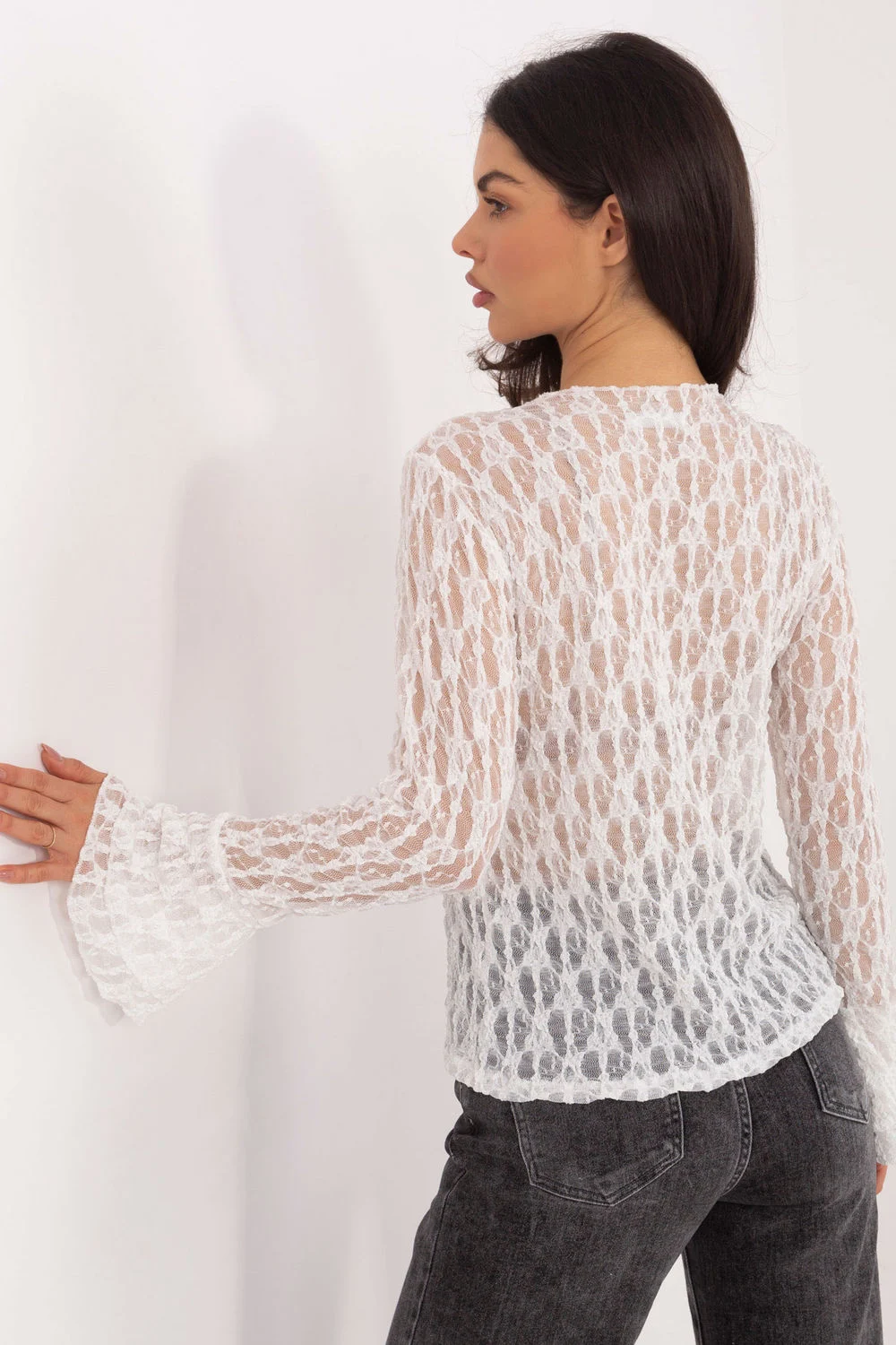 Blouse en dentelle blanc – Image 3