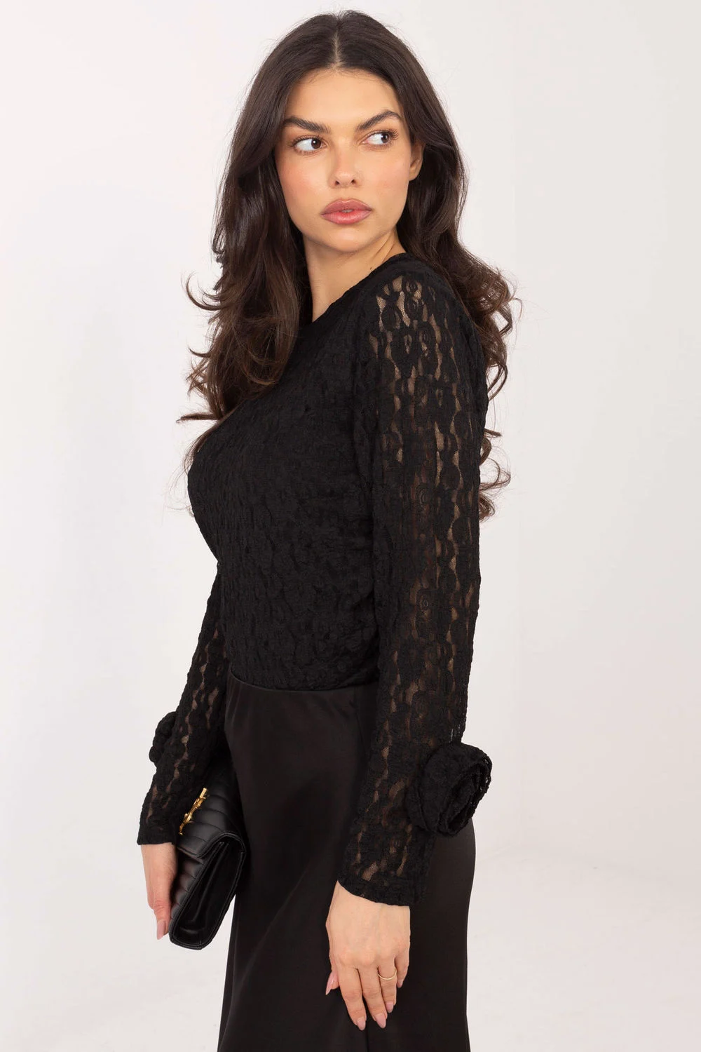 Blouse en dentelle noir – Image 2