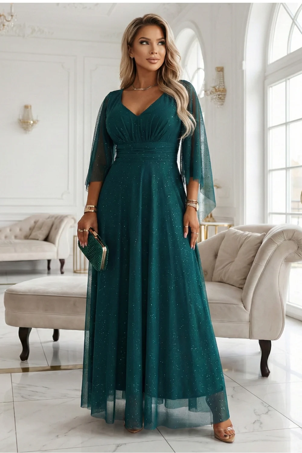 Robe longue verte – Image 2
