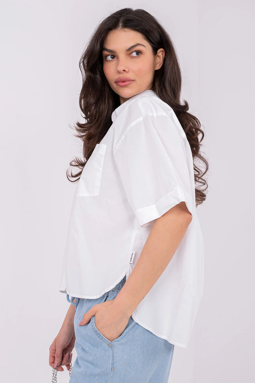 Chemise manche courte blanc – Image 2