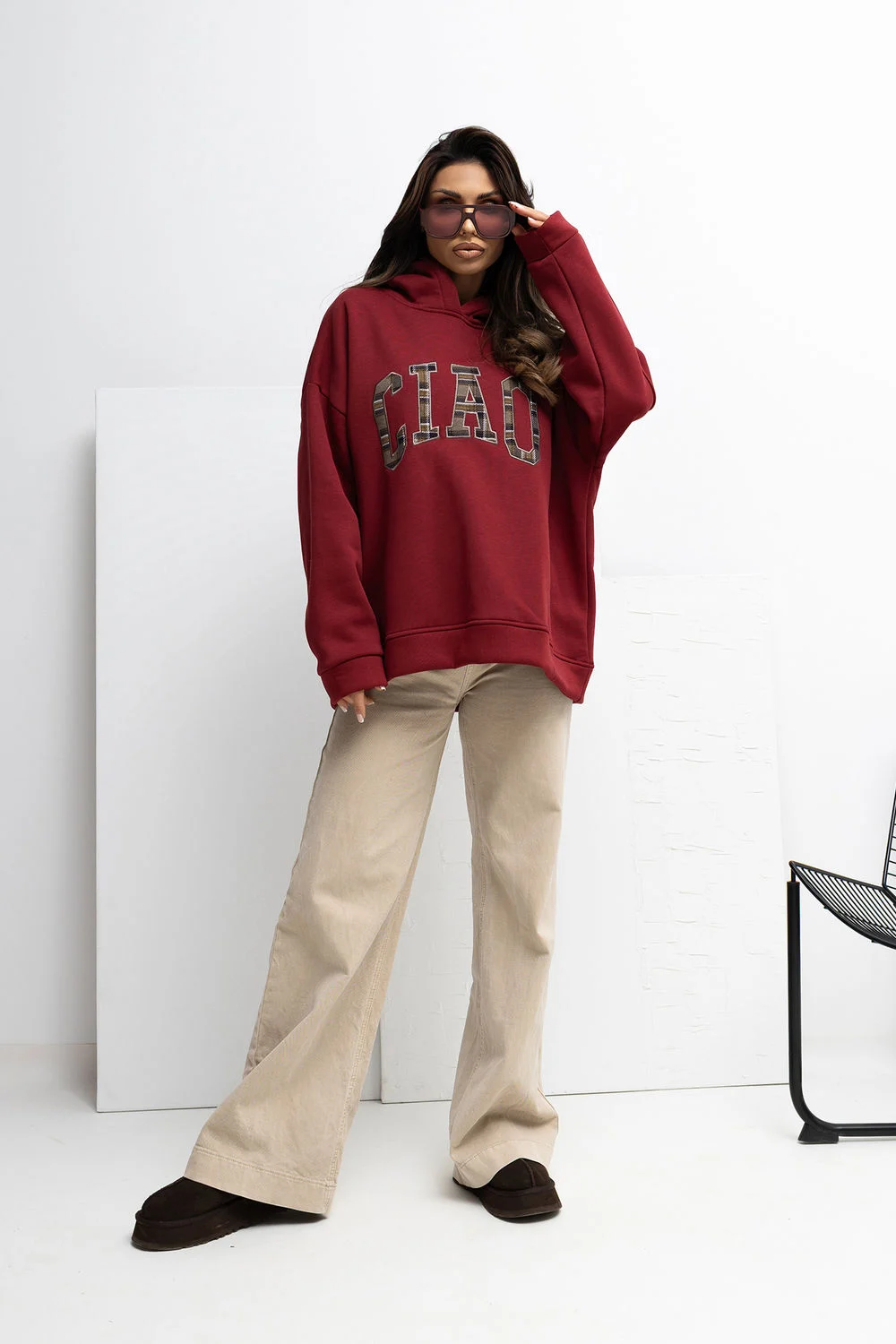 Sweatshirt rouge – Image 2