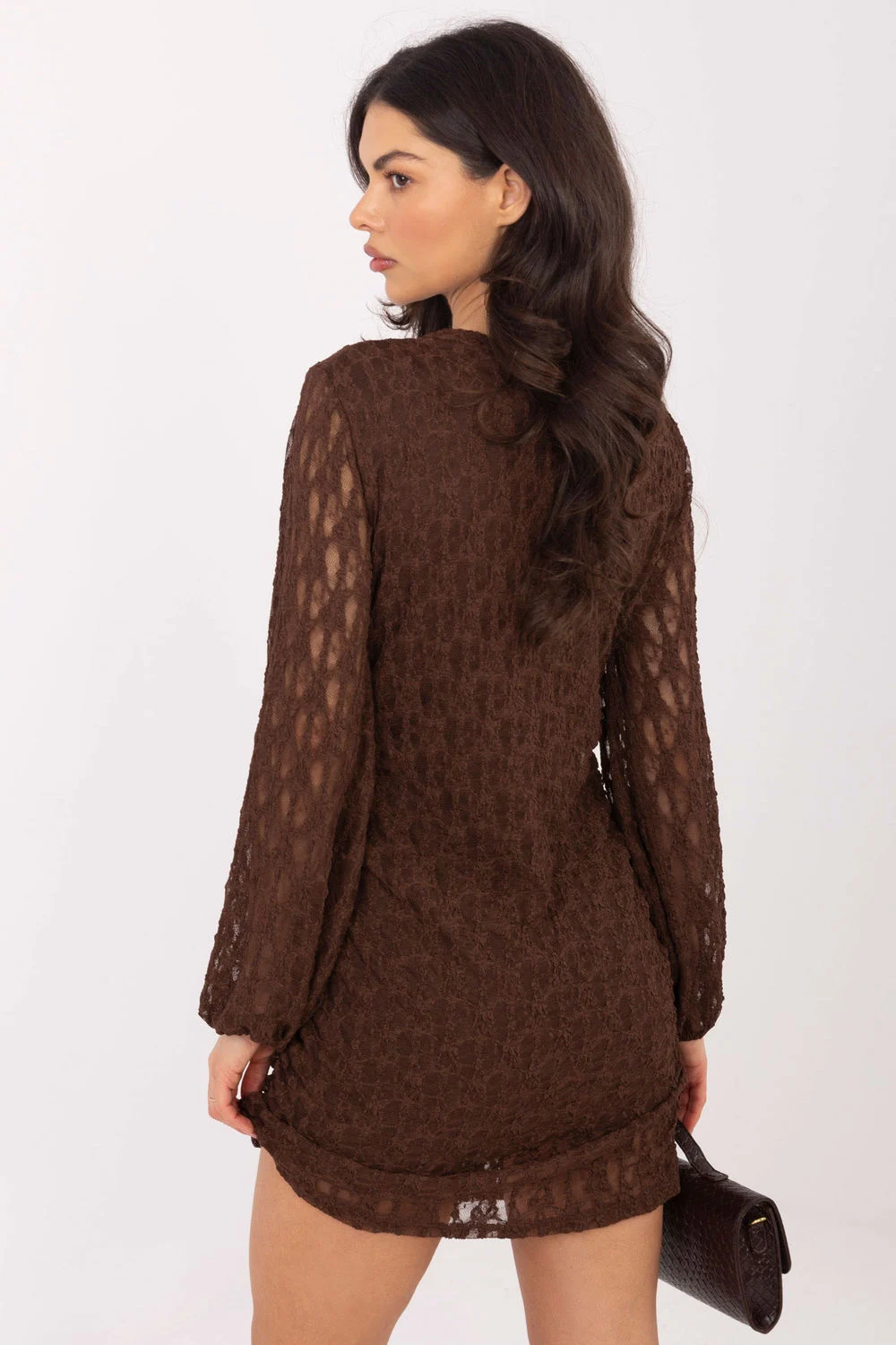 Robe courte brun – Image 3