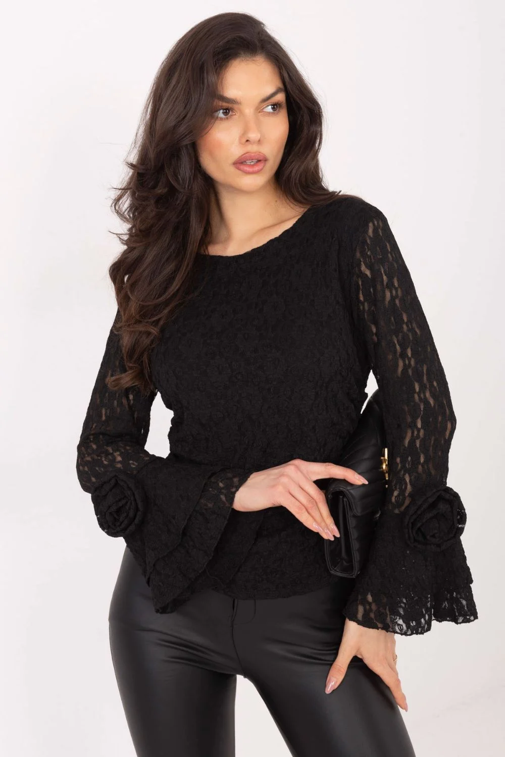 Blouse en dentelle noir – Image 4